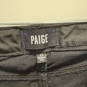 PAIGE Women's Charcoal Skinny Jeans